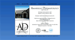 Desktop Screenshot of amarillodermatology.com