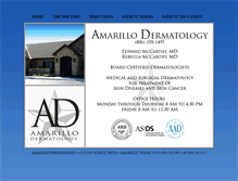 Tablet Screenshot of amarillodermatology.com